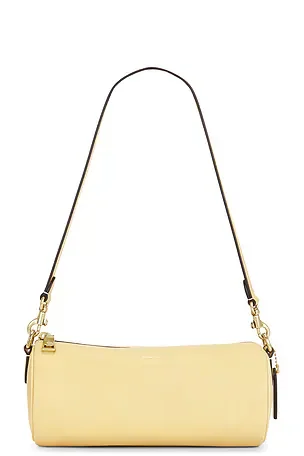Natural Grain Leather Barrel Bag