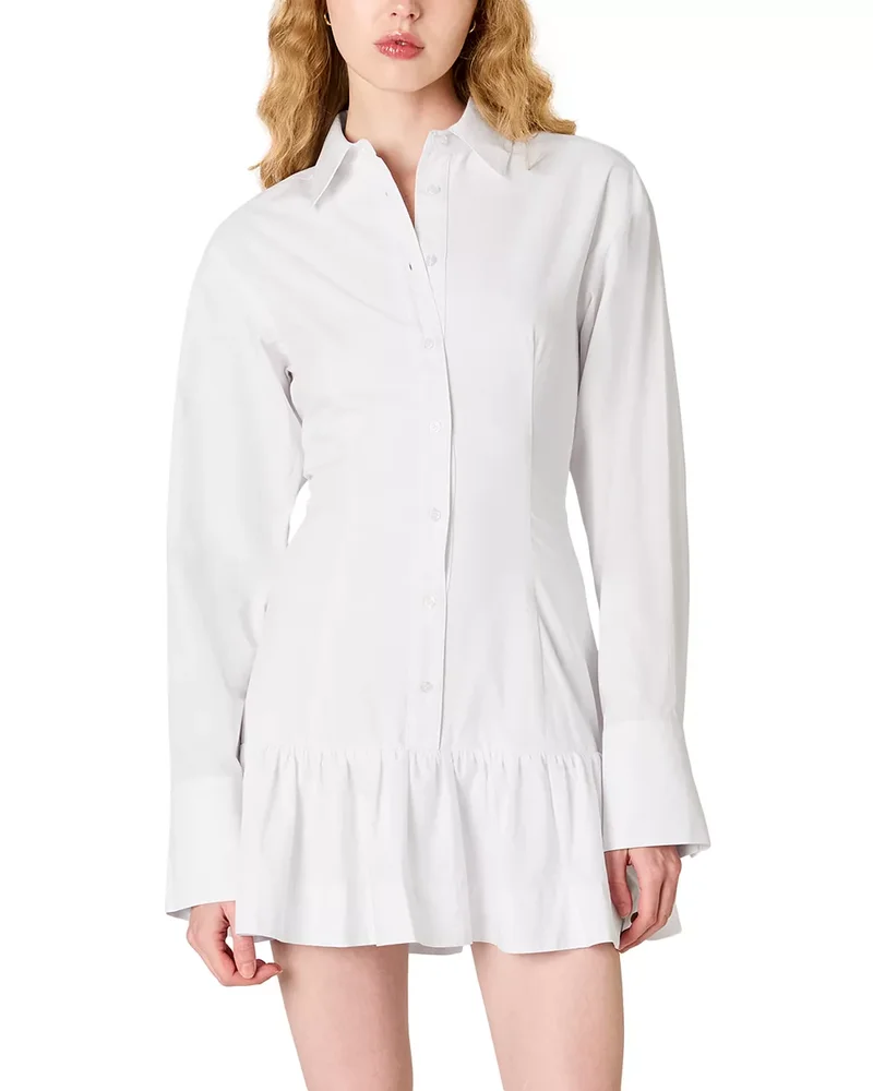 Rayo Button Front Mini Dress