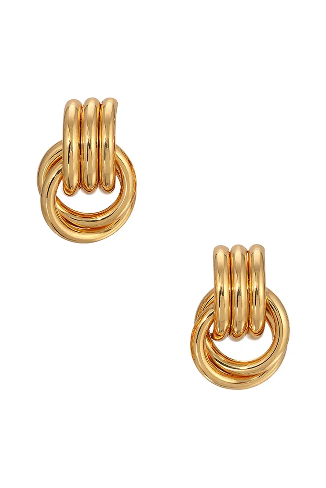 Solanales Crystal Twist Mini Hoop Earrings
