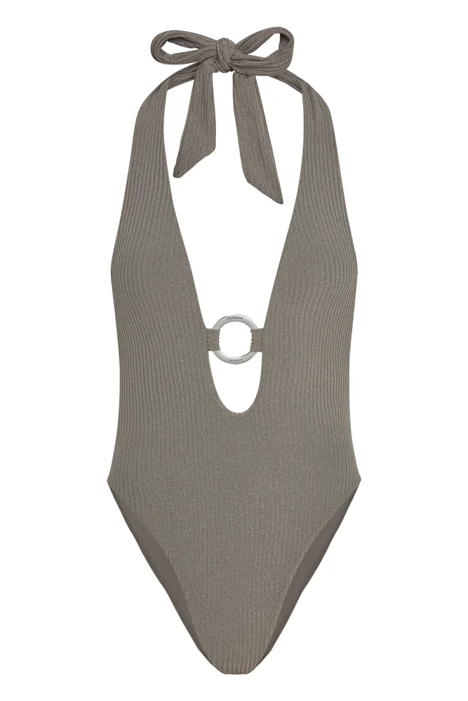 Montego One Piece - Steel Lurex Rib