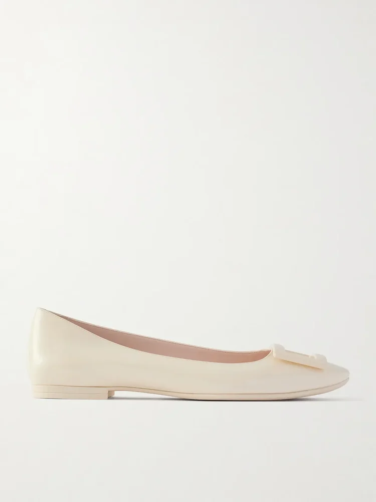 Roger Vivier Gommettine patent-leather ballet flats