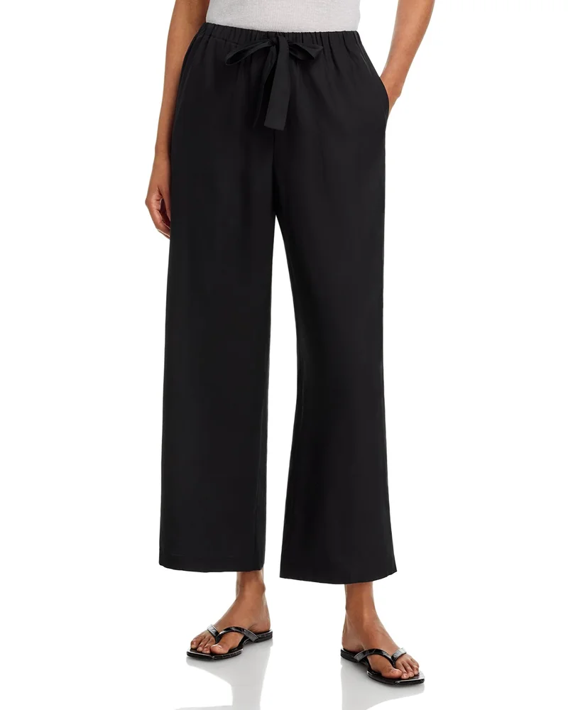 Piped Silk Trousers