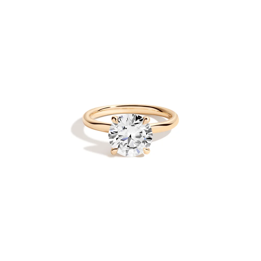 3ct Round Lab Grown Diamond Solitaire Ring