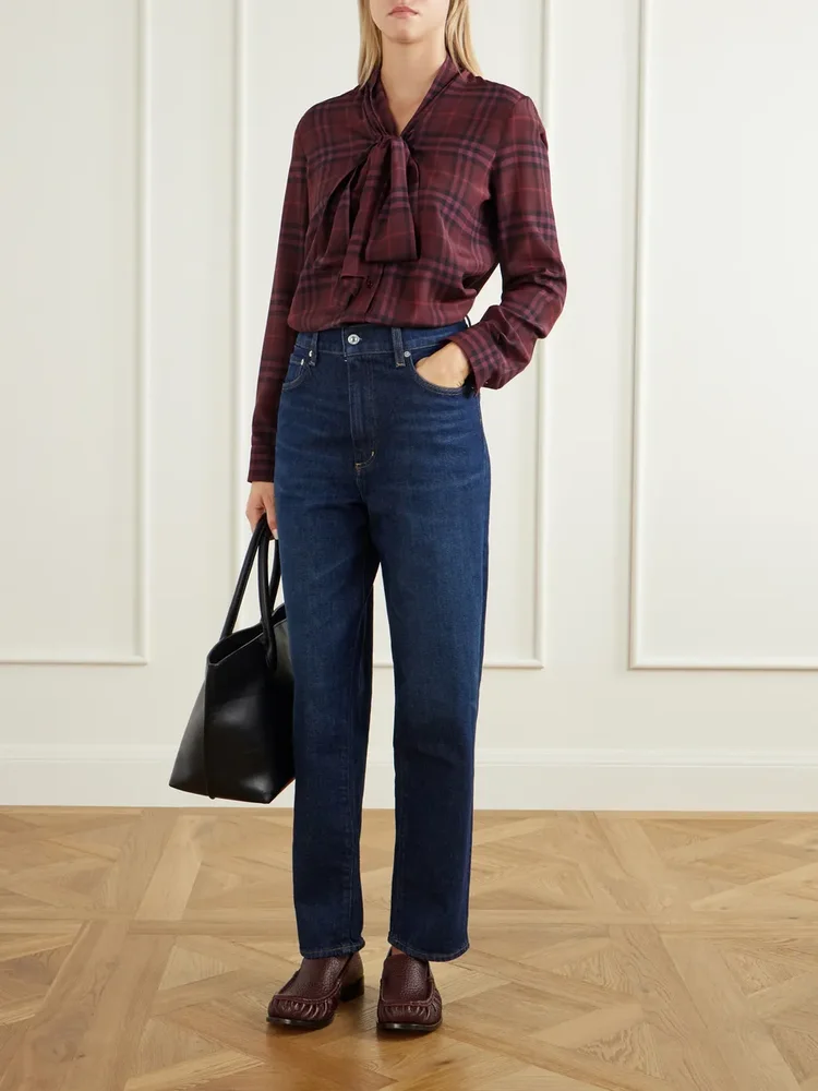 The Taper Jean mid-rise straight-leg jeans