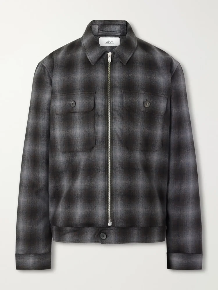 Checked Virgin Wool Jacket