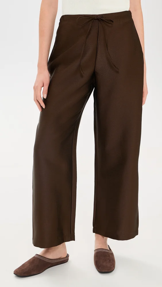 Olina Linen Cropped Pant
