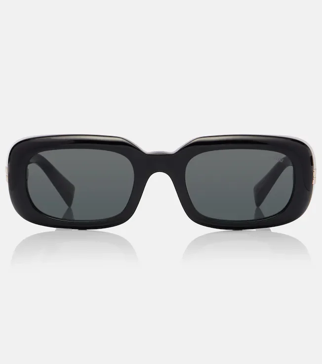 Logo rectangular sunglasses