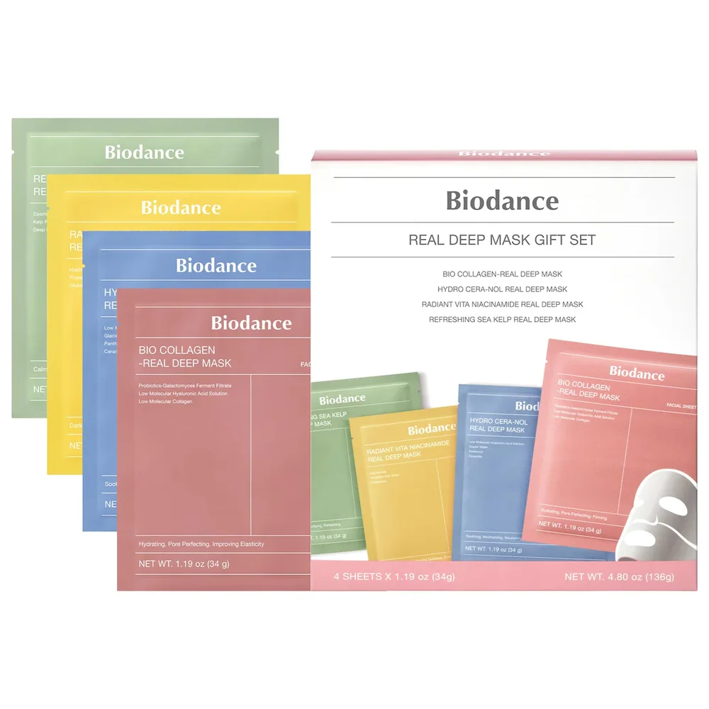 Real Deep Mask Gift Set, 4 Masks for Pore Care