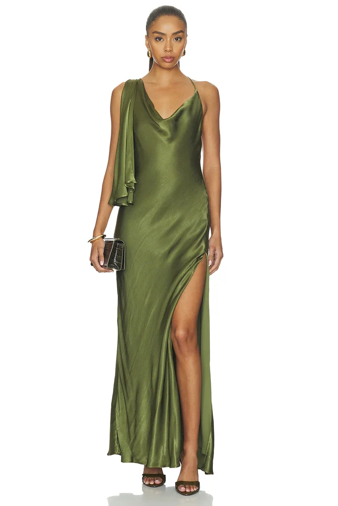 Anastasia Satin Maxi Dress