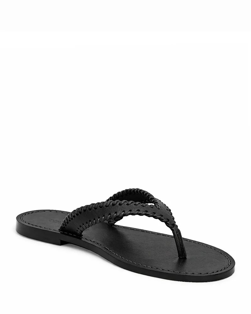 Jessica Leather Thong Sandals