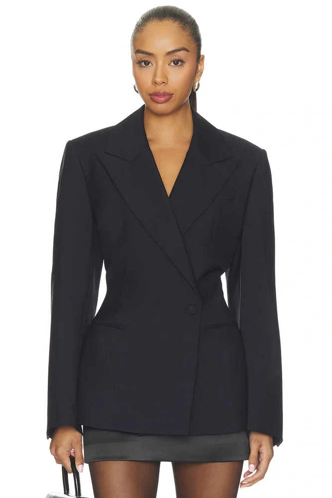 Hourglass Shaped Blazer in Navy