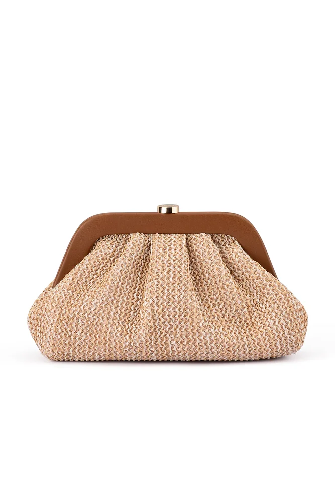 Ash Woven Clutch