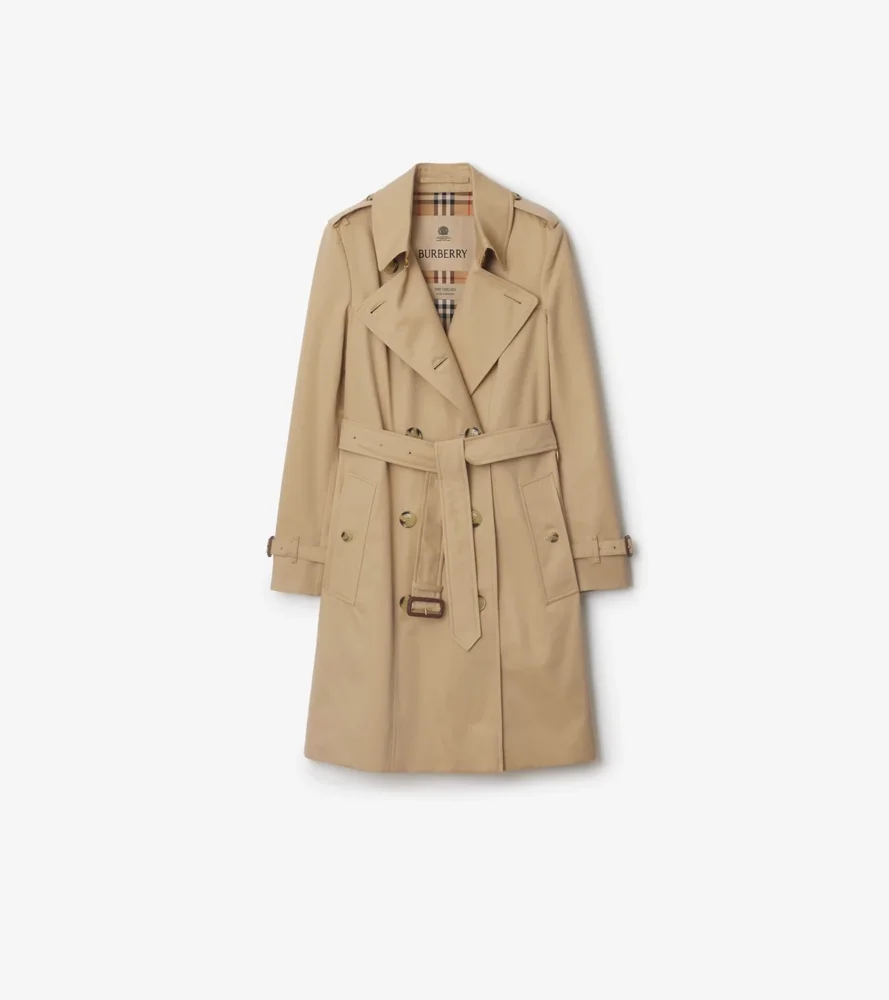Mid-length Chelsea Heritage Trench Coat in Honey Beige