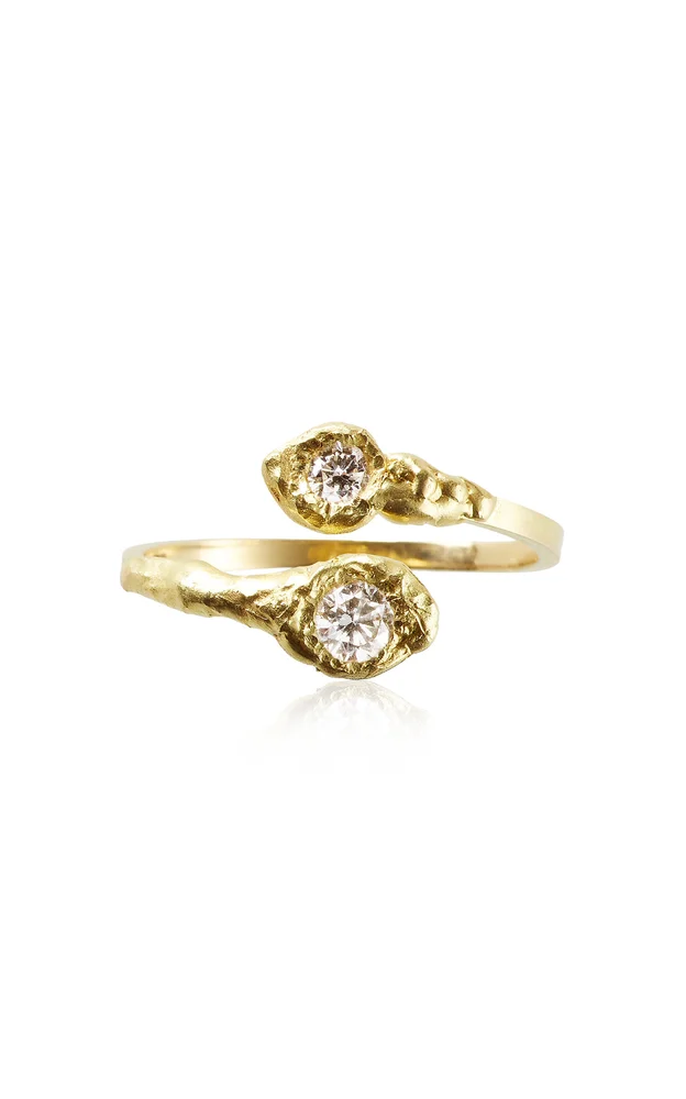 18k Yellow Gold Iman Duo Ring