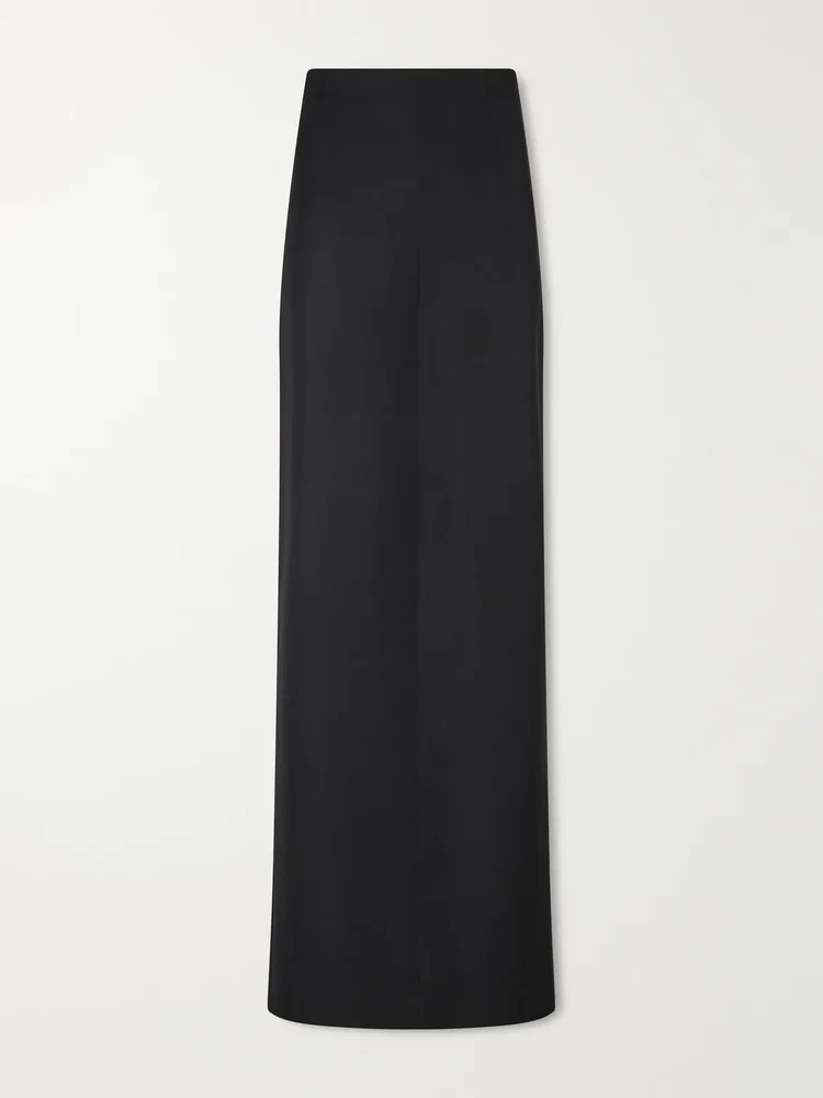 wool maxi skirt