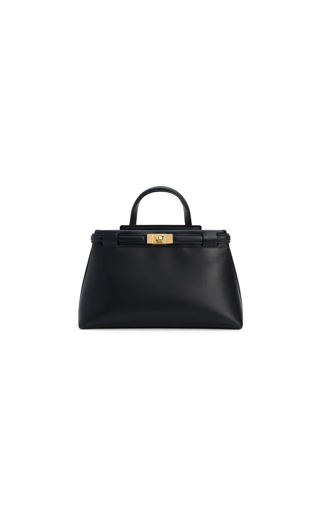 Leoné Mini Leather Top Handle Bag