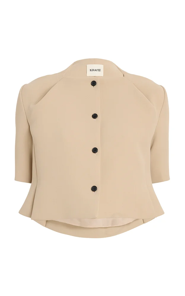 Franc Crepe Peplum Jacket