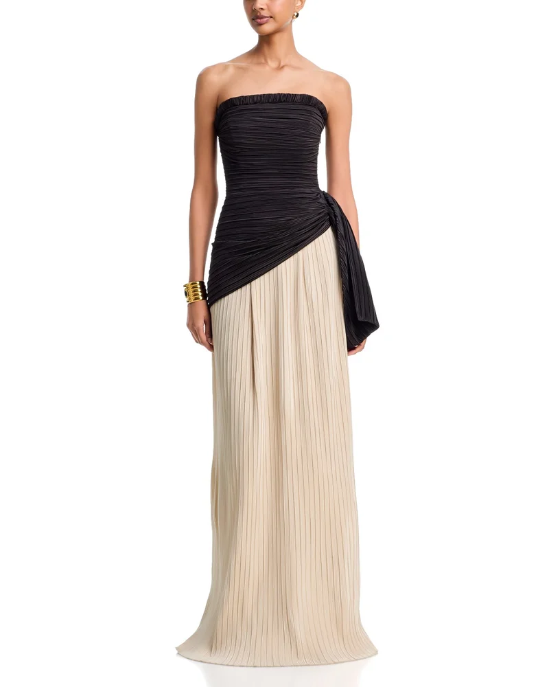 Laia Bustier Strapless Maxi Dress