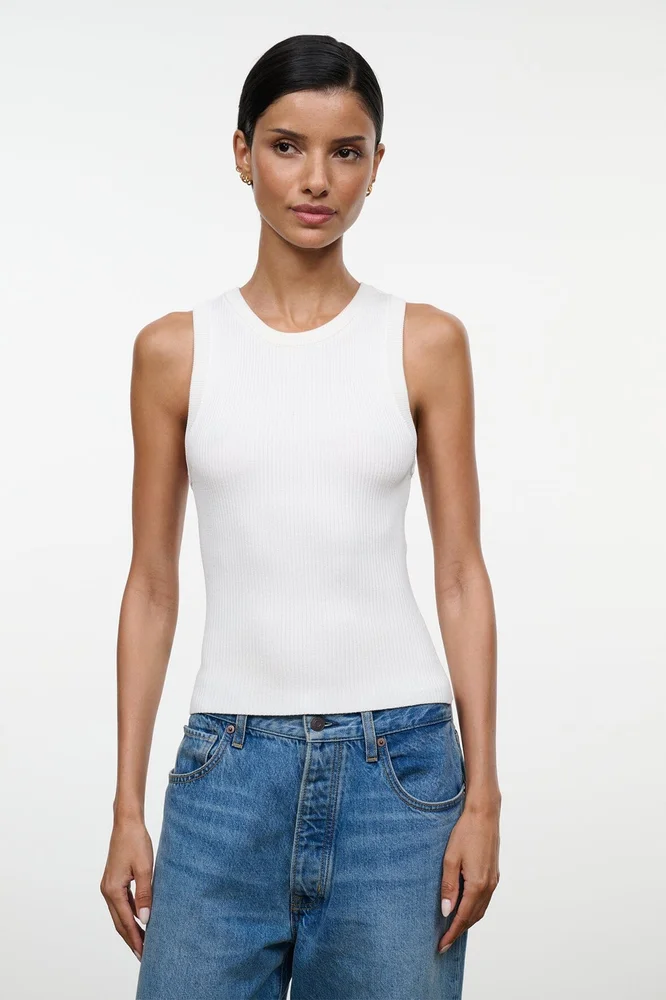 STAUD FALL 2026 MALIA TANK | WHITE