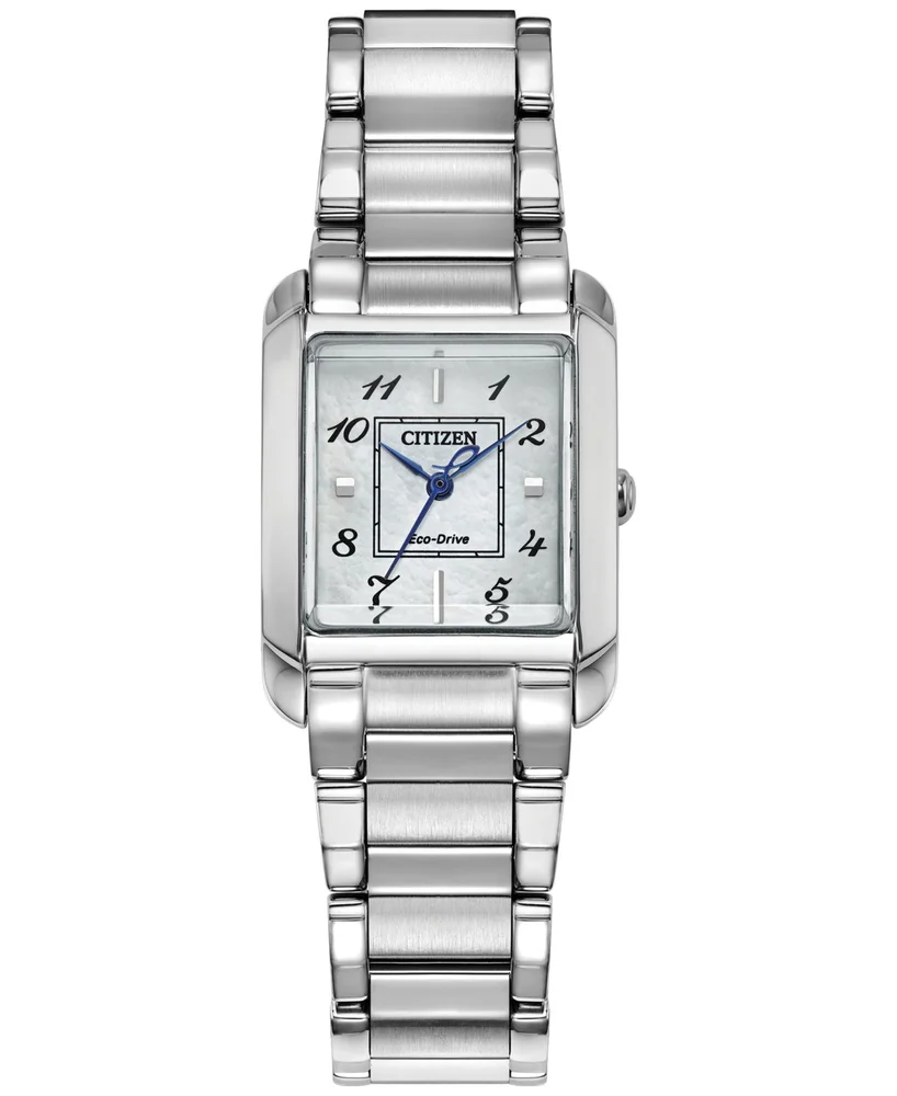 Eco-Drive Bianca Stainless Steel Bracelet Watch 28mm
