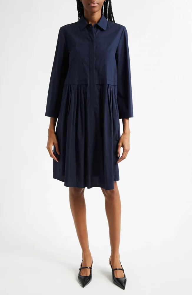 Cotton Poplin Shirtdress