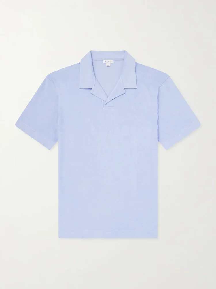 Cotton-Terry Polo Shirt