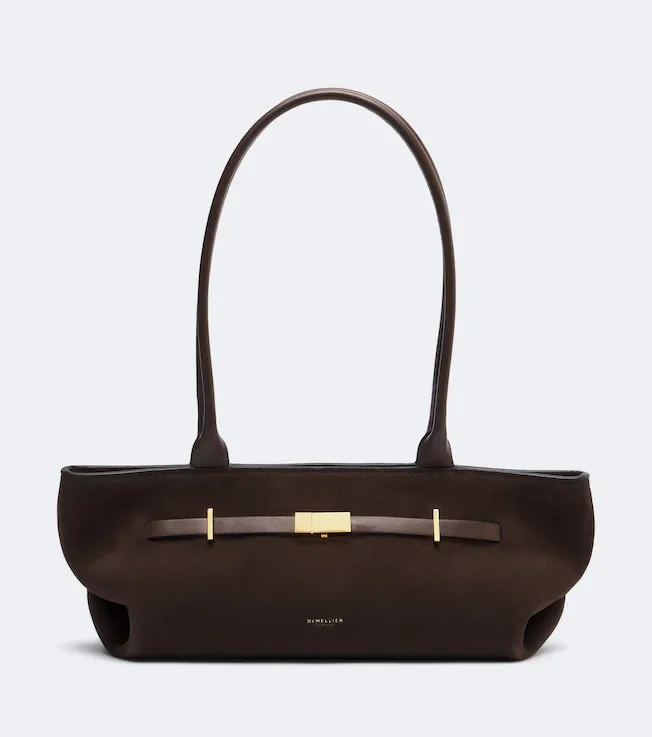 New York suede shoulder bag