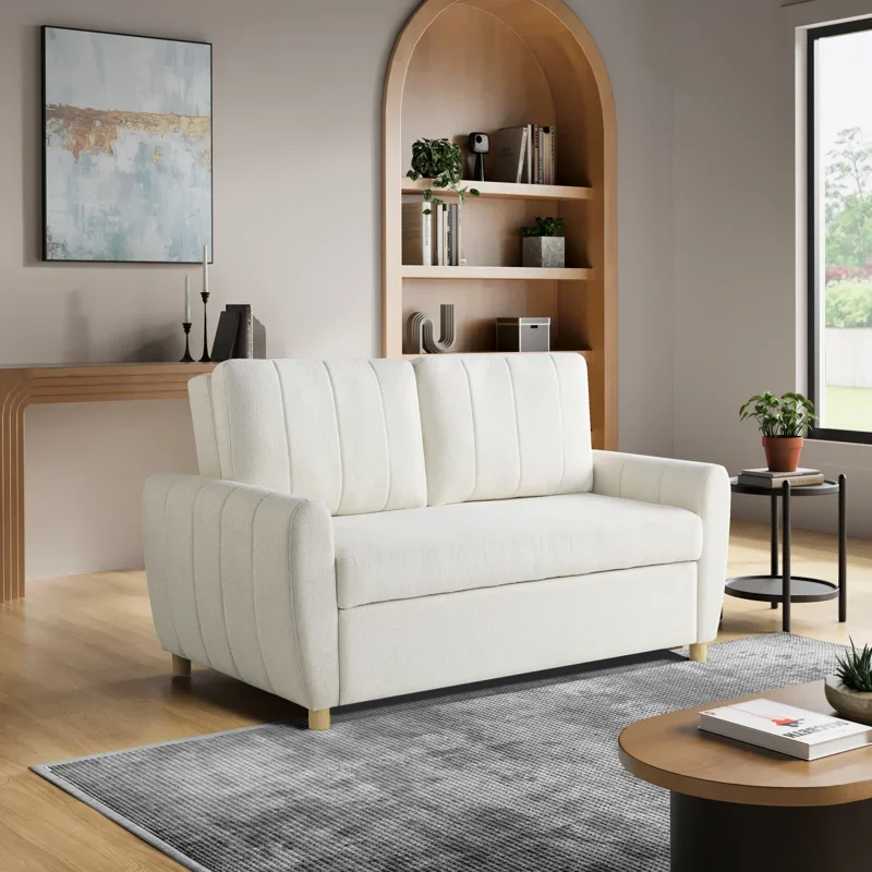 Serta Lowry Convertible Sleeper Loveseat