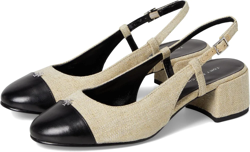 Cap-Toe Slingback 45mm Pumps