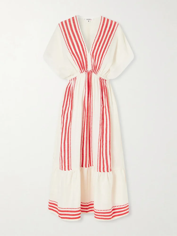Leila cotton-gauze midi dress