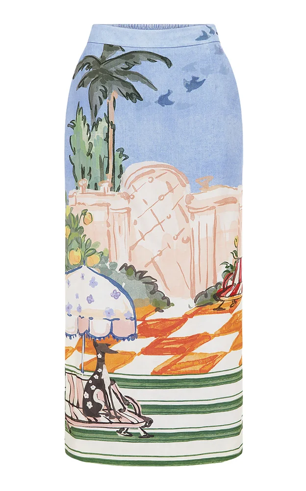 Rowan Crepe Midi Skirt