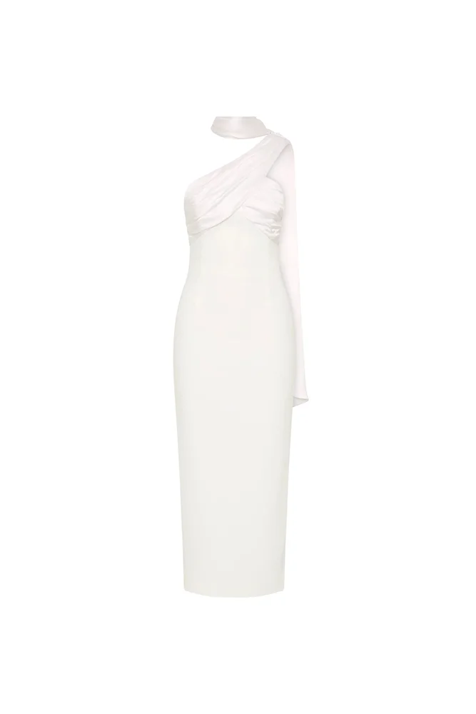 Atlas Halter Tie Midi Dress