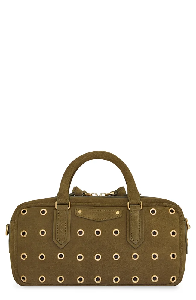 Industry Grommet Leather Bowler Bag