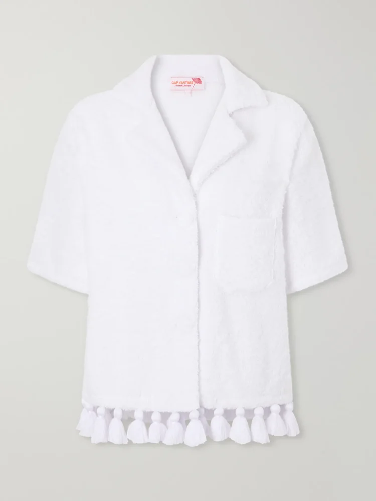 Antonia cotton-terry shirt