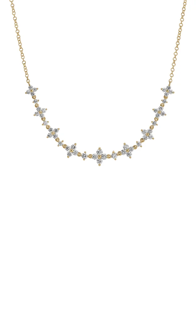Fleur 14K Yellow Gold Diamond Necklace
