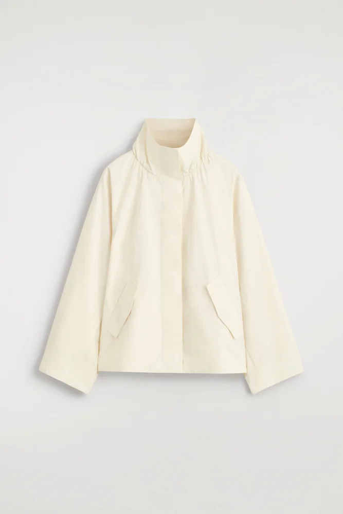 Nylon Mock-neck Jacket