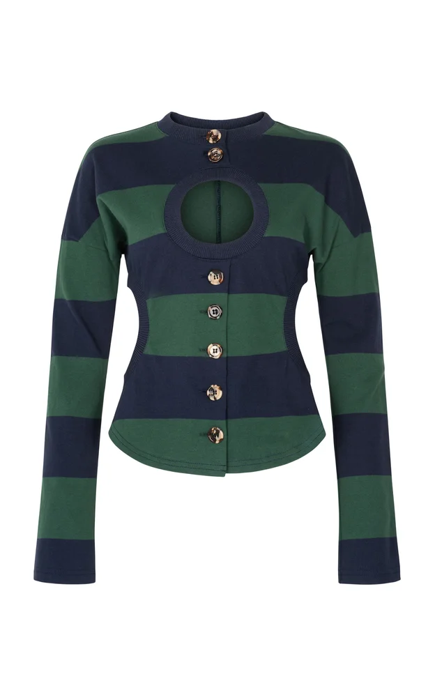 Long-Sleeved Cotton Top