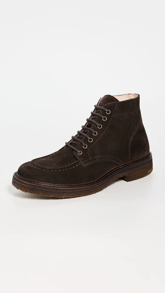 Nuvoflex Suede Apron Toe Boots