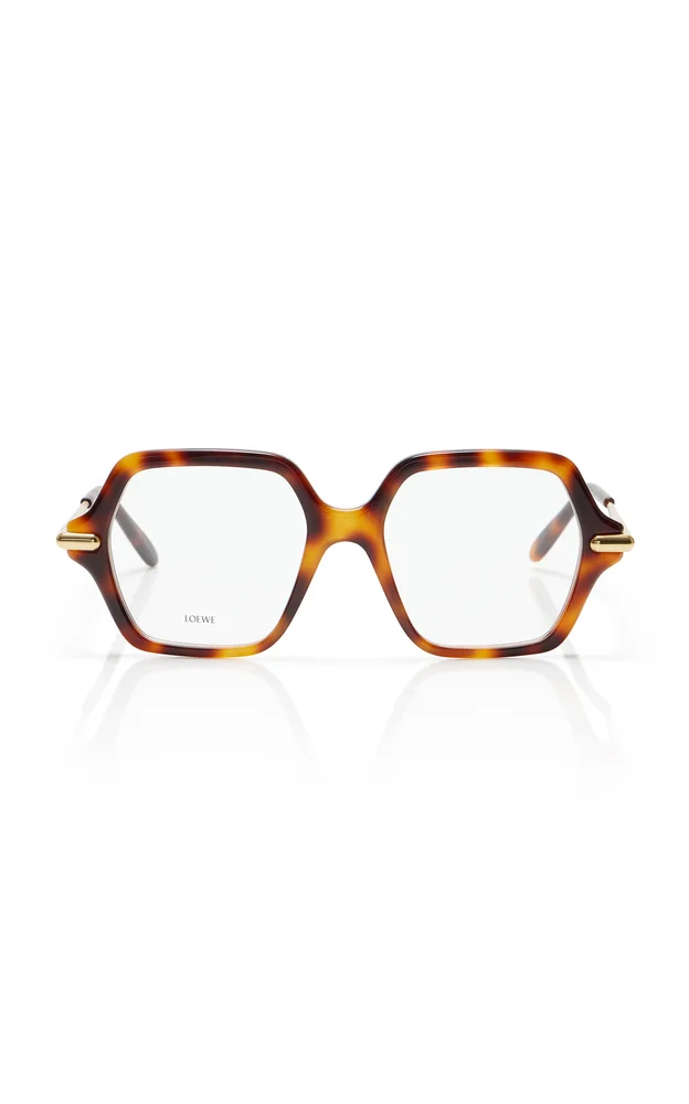 Slim Square-Frame Acetate Optical Glasses