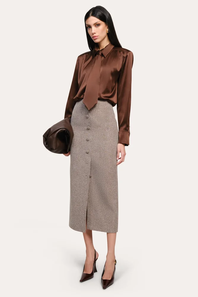 Beatrice Boucle Maxi Skirt