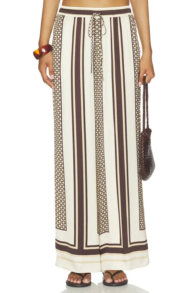 Lito Low Rise Terry Flare Pant