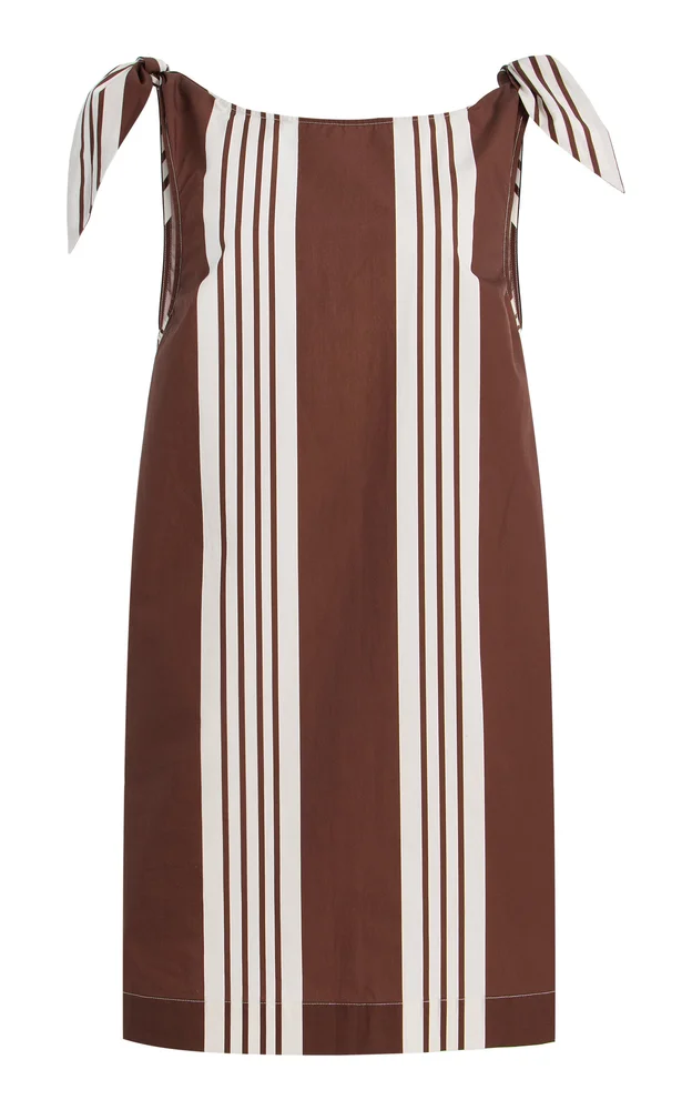 Rosie Striped Cotton Mini Dress