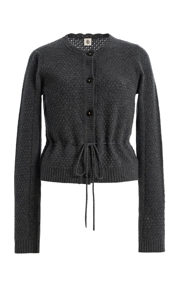 Como Belted Wool-Cashmere Cardigan
