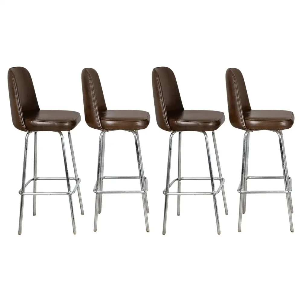 Mid-Century Vintage Swivel Bar Stools (set of 4)
