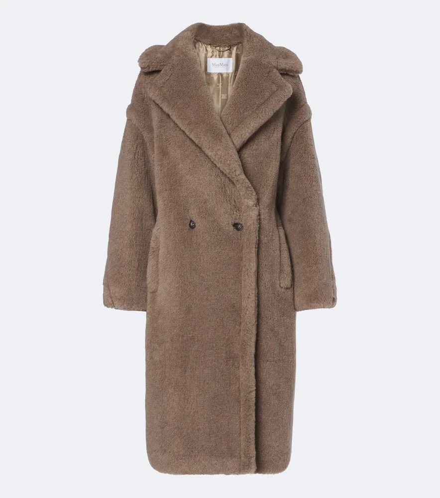Teddy Bear Icon cashmere and silk coat