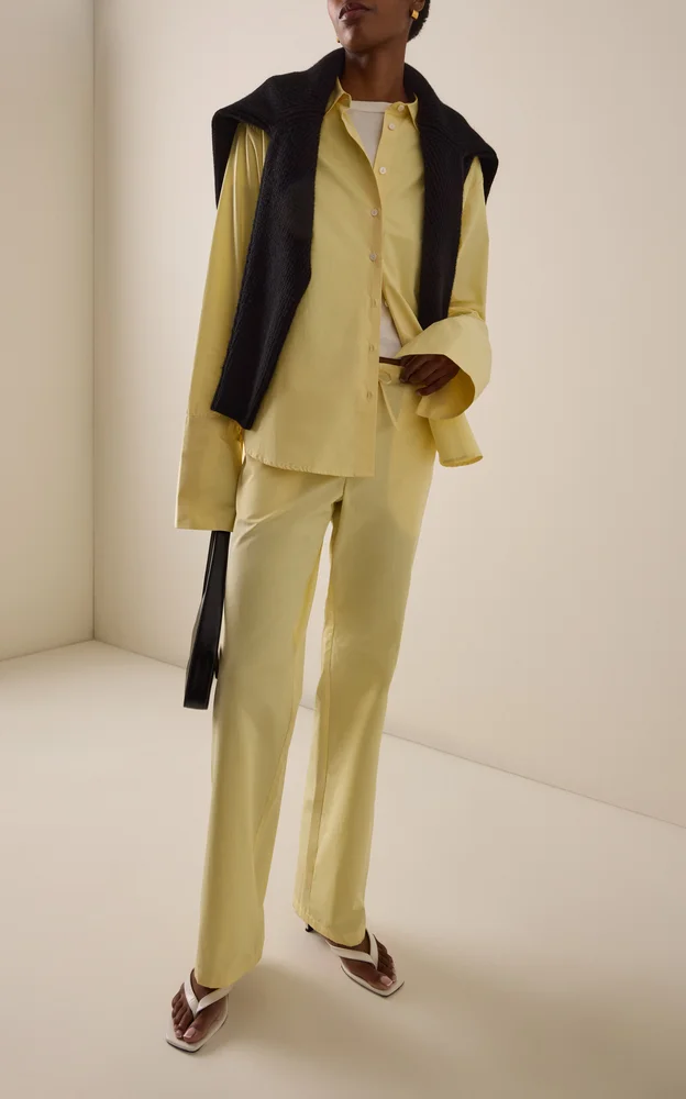 Exclusive Ledger Organic Cotton Poplin Pants