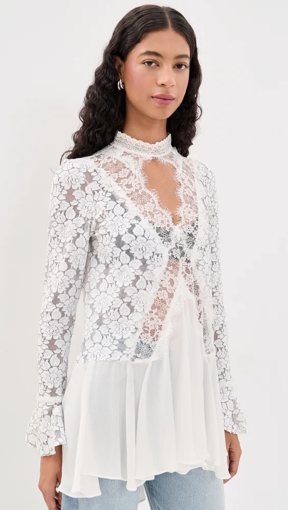 First Crush Lace Tunic Top
