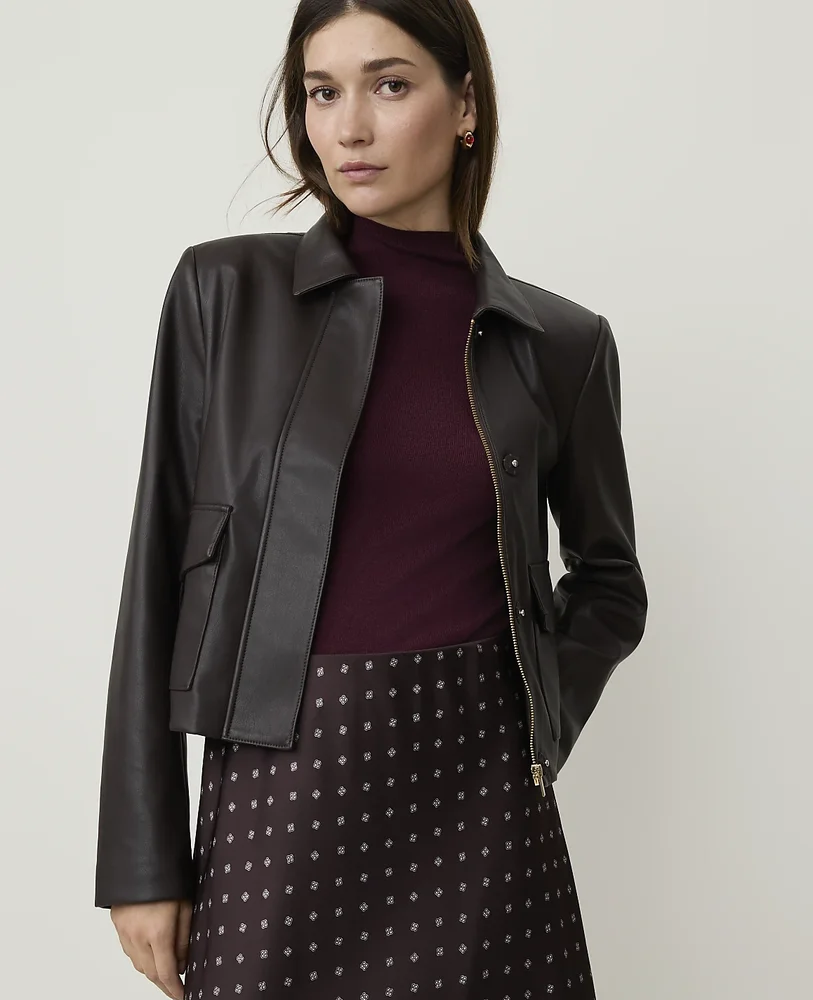 anntaylor.com Collared Patch Pocket Jacket
