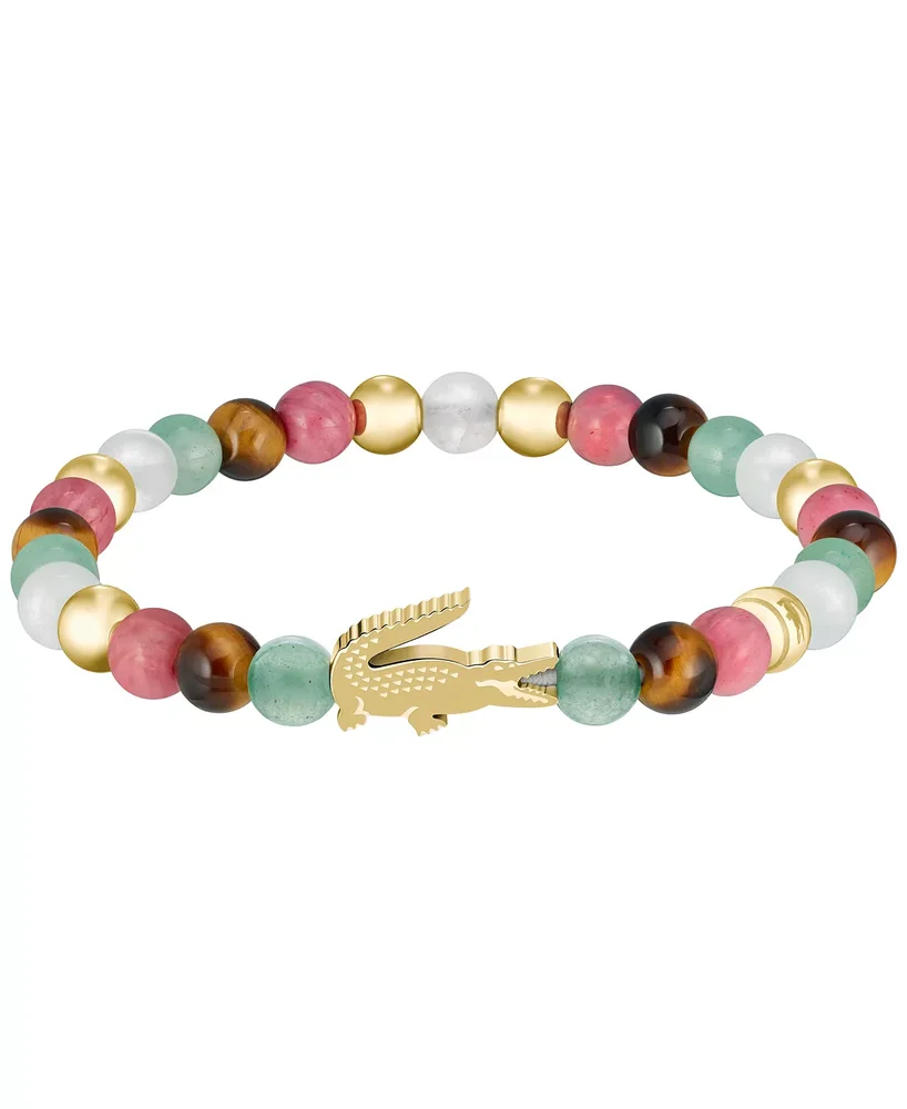 Gold-Plated Beads Crocodile Bracelet