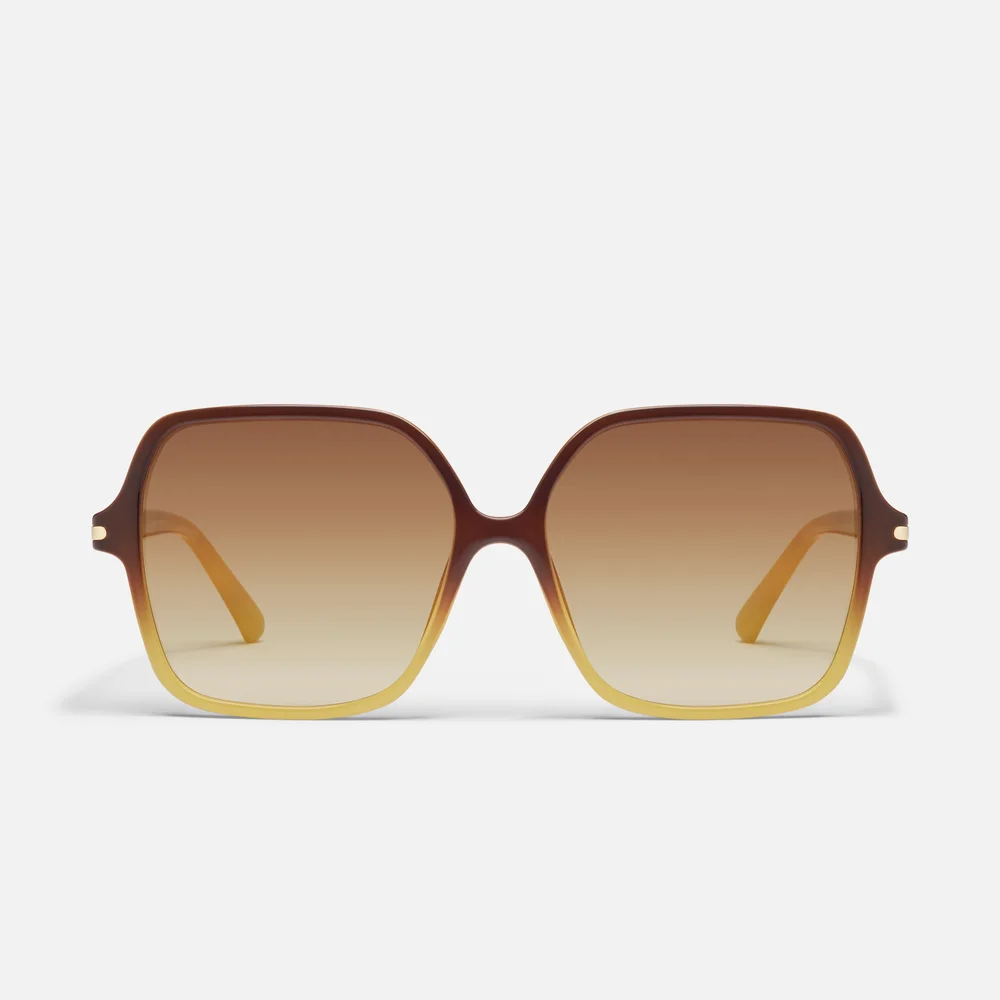 Press Tour Sunglasses, Daisy Ombre / Sepia